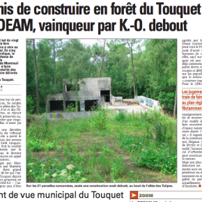 Constructions illégales au Touquet